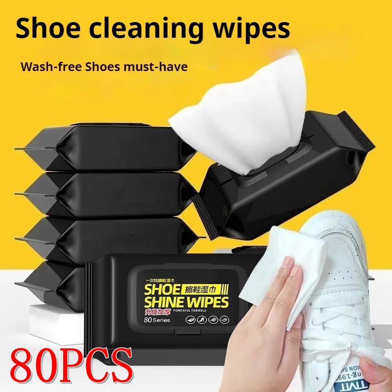 Sneaker Care Wipes - 12/30/80PCS Sneakers Cleaner Shoes Cleaner Portable