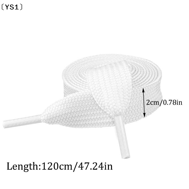 〔YS1〕2CM Wide Fat Shoe Laces F - Lace Replacement Flat recension och pris