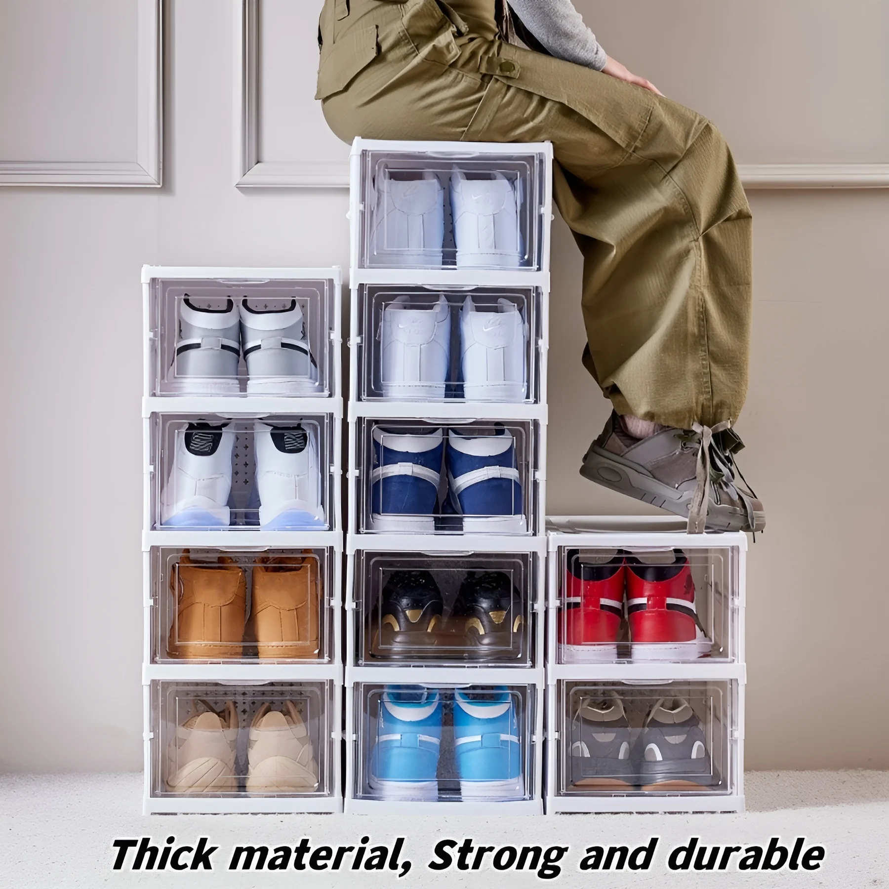 6 Layers Shoes Box Foldable Tr - Sneaker Care Shoe Box recension och pris