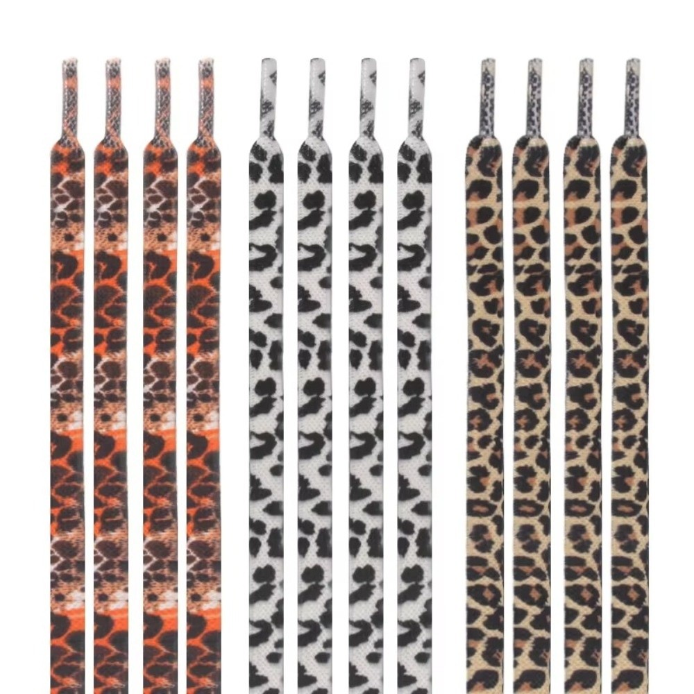 1Pair 120CM Fashion Leopard Pr - Lace Replacement Flat recension och pris