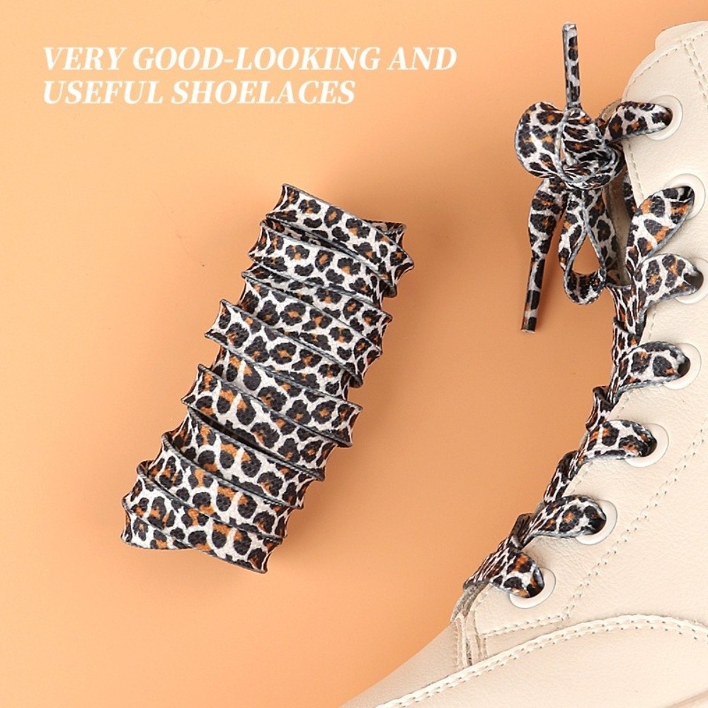 1Pair 120CM Fashion Leopard Pr - Lace Replacement Flat recension och pris