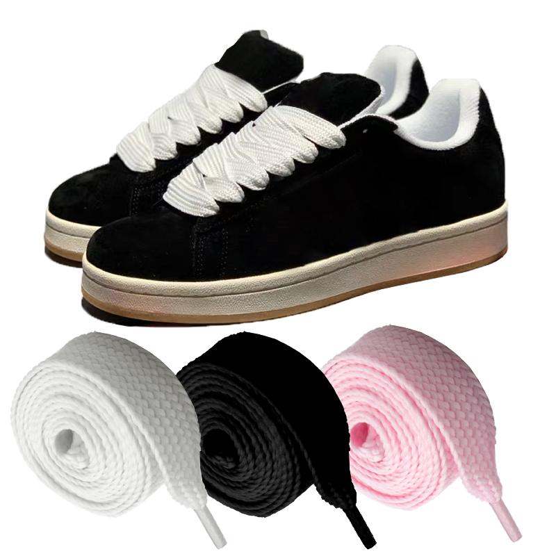 New·2CM Wide Fat Shoe Laces Fo - Lace Replacement Flat recension och pris