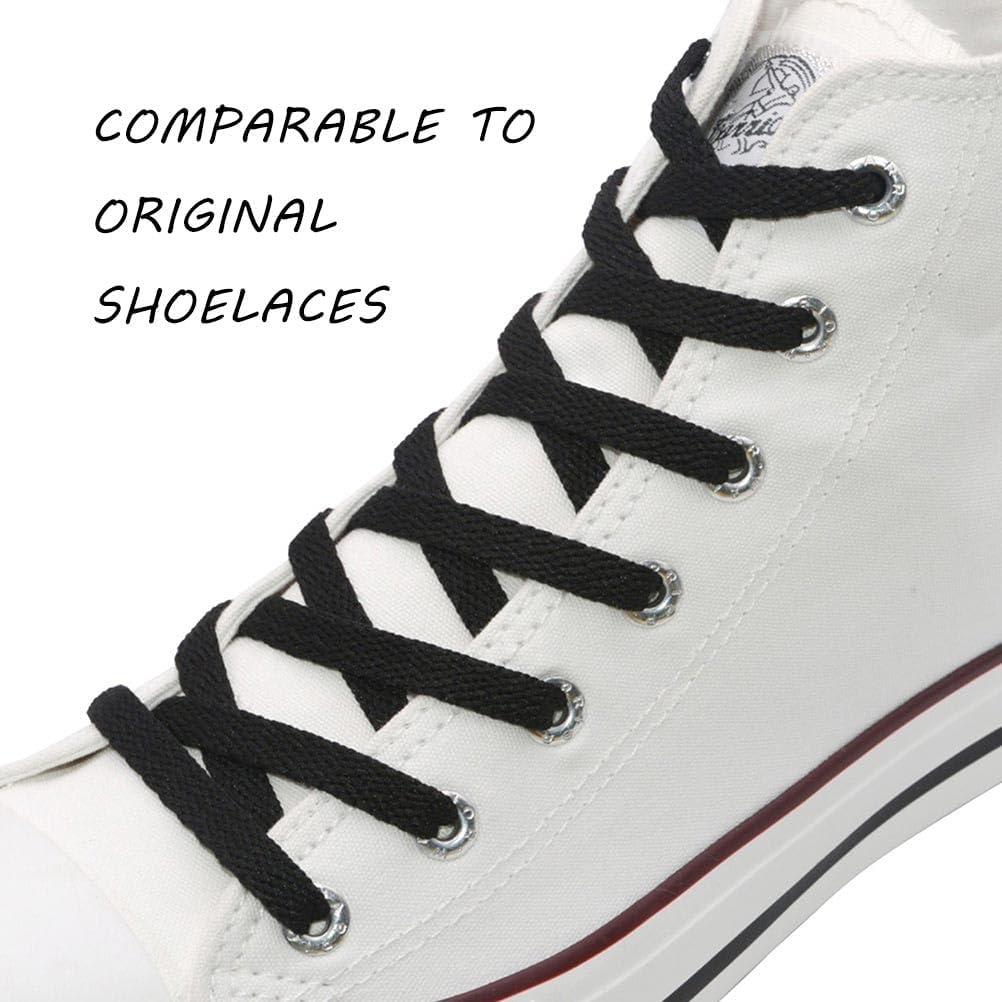 Flat Trainers Shoelace, 8mm Wi - Lace Replacement Flat recension och pris