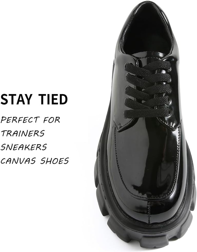 Flat Trainers Shoelace, 8mm Wi - Lace Replacement Flat recension och pris