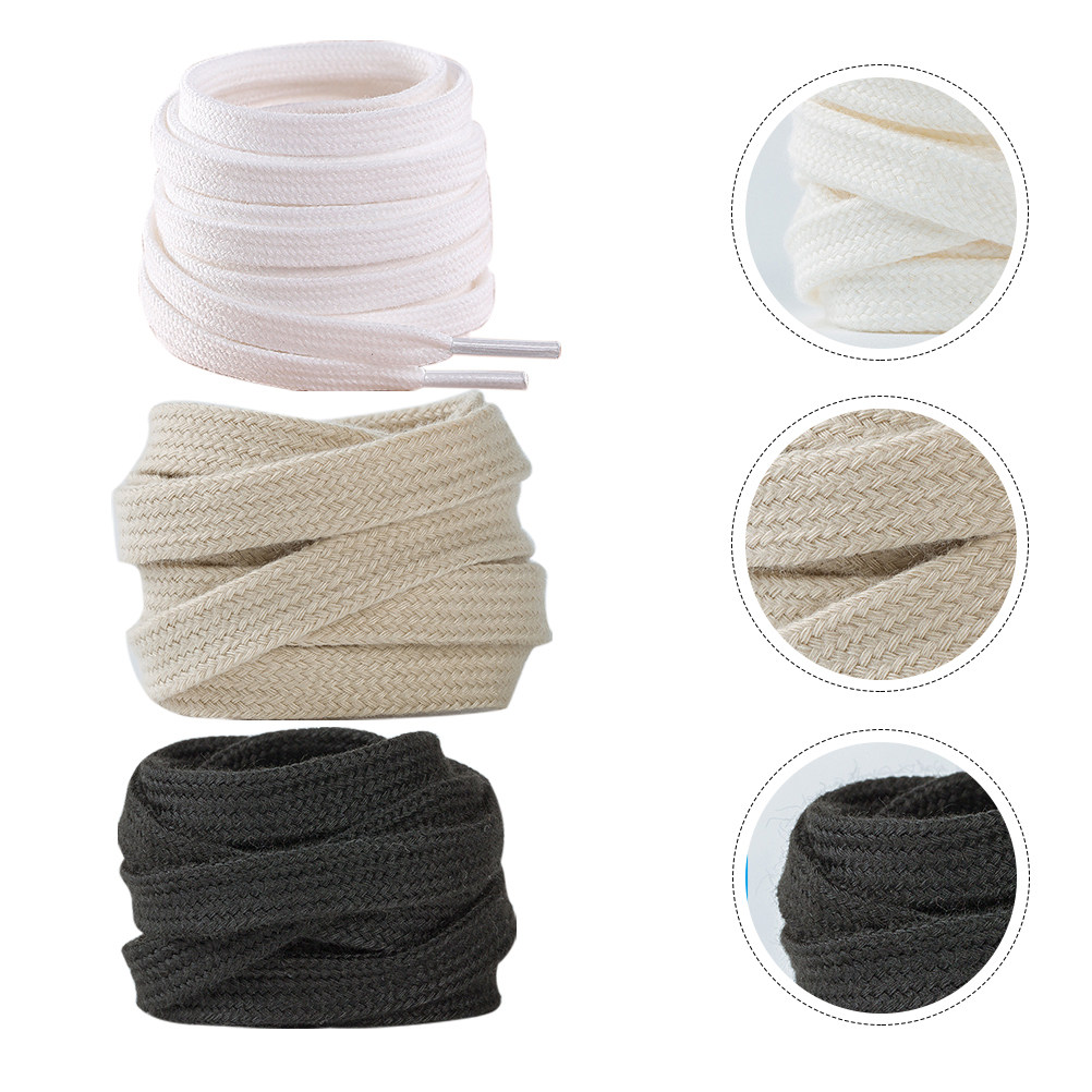 3Pairs Flat Shoelaces 100Cm Pu - Lace Replacement Flat recension och pris